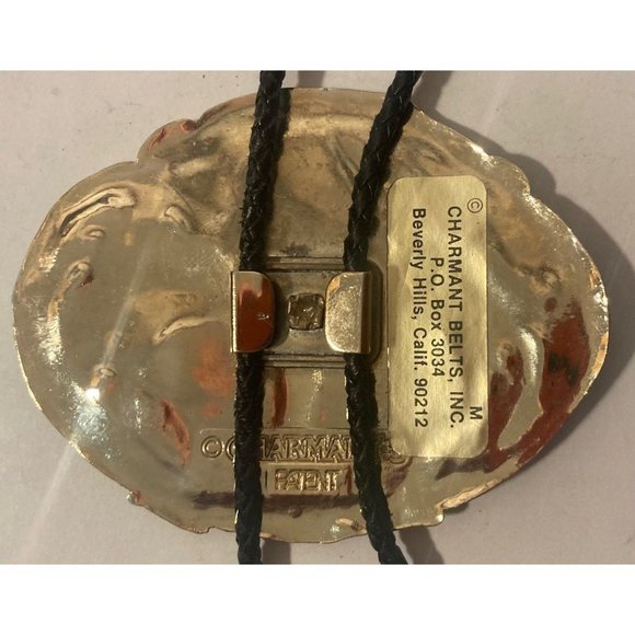 Vintage Metal Bolo Tie, Nice Swan, Goose, Duck Design, Nice Western Design, - Picture 5 of 5